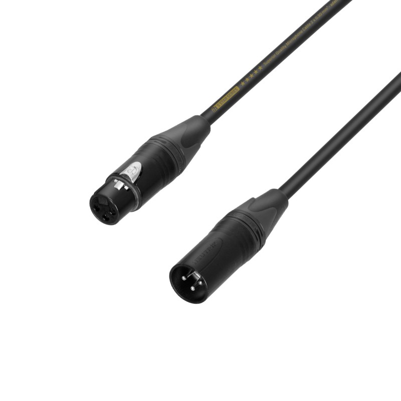 Adam Hall Cables 5 STAR MMF 0500 BULK VERSION - Kabel mikrofonowy Neutrik® XLR żeński do XLR męski 5 m luzem